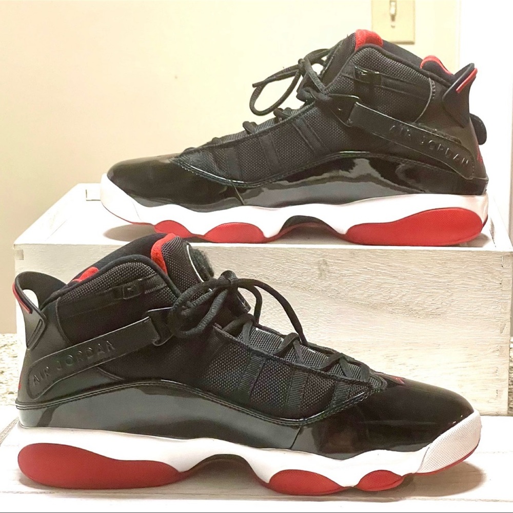Nike Air Jordan 6 Rings BRED Black Men’s Sz 10